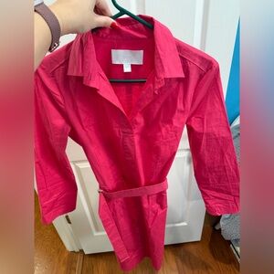 Hugo Boss Vibrant Pink Shirt Dress